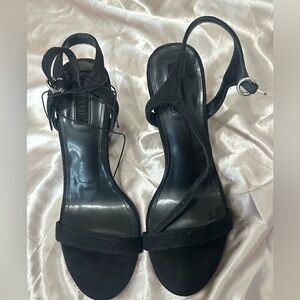 Forever 21 Black Strappy Heels
